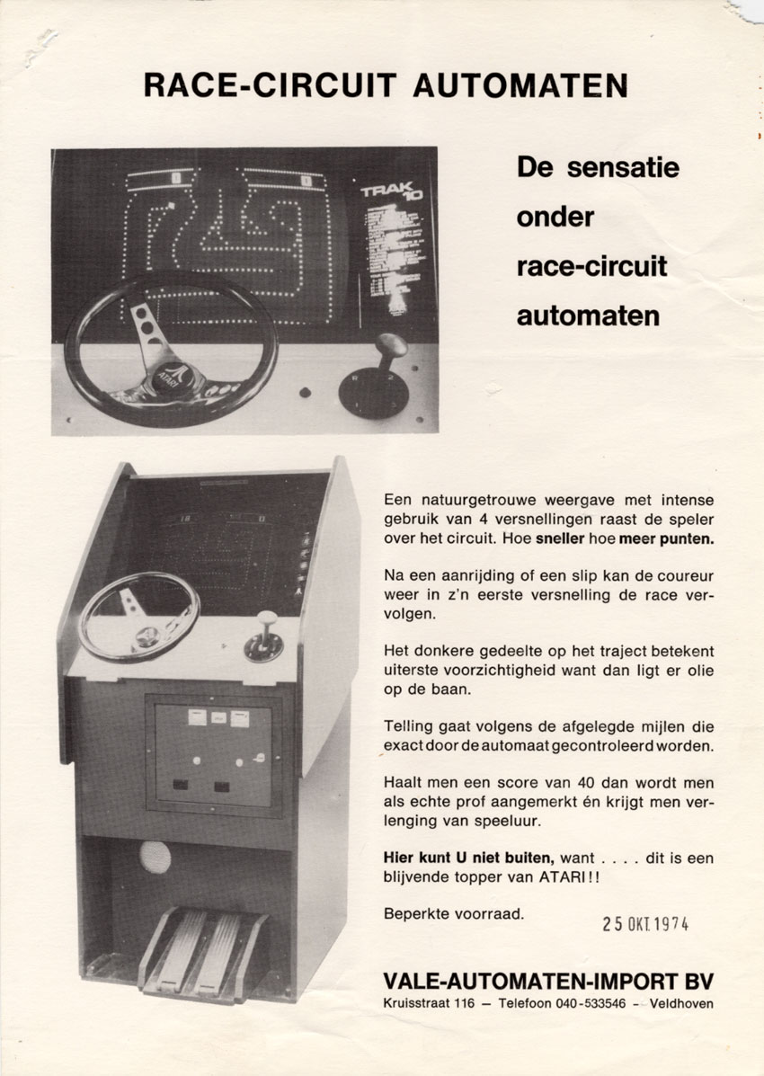 Race-Circuit Automaten, Vale-Automaten-Import BV, Veldhoven, Niederlande